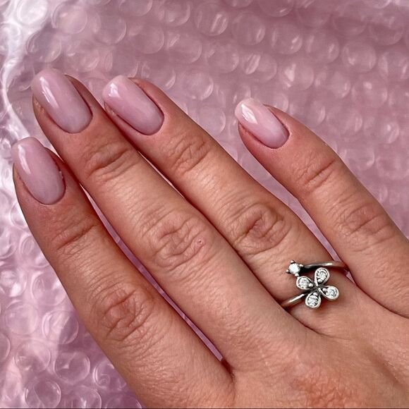 Pandora Authentic Jewelry Silver CZ Dazzling Daisies Ring - Picture 3 of 6